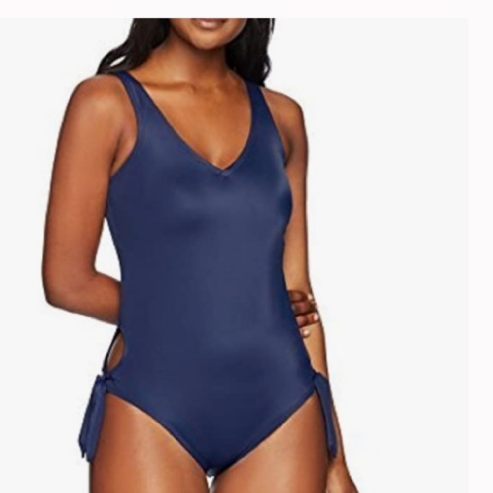 COASTAL BLUE Navy Blue One Piece Swimsuit Size S